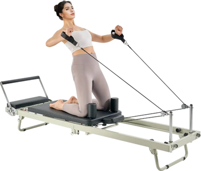 Vevor Foldable Pilates Reformer with Adjustable Resistance 400 Lbs Capacity New