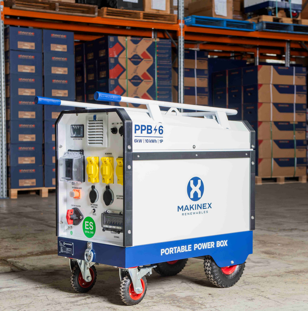 Makinex Portable Power Box 6000W Output 15 kWh Battery Capacity 120/240V New