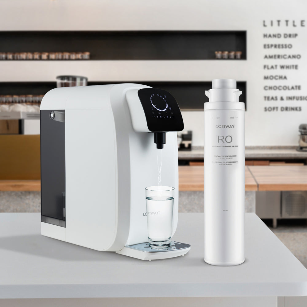 Countertop RO filter replacement with 0.0001 micron membrane for safe drinking water and easy twist-in installation.