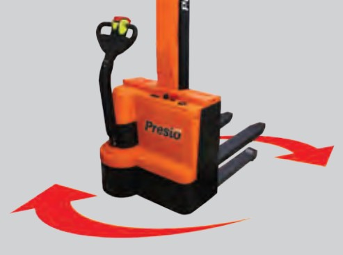 Presto Lifts PowerStak Stacker 2200 Lb Capacity 62" Lift Fork Over Powered Drive PPS2200-62NFO-21 New