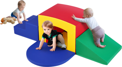 Vevor Foam Climbing Toys 5-Piece Set Climb Crawl and Tunnel Soft Play Equipment for Toddlers Indoor/Outdoor Use New