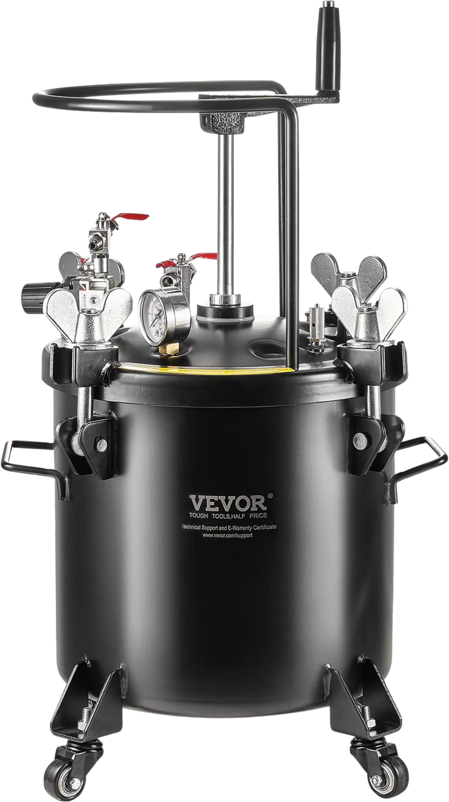 Vevor Spray Paint Pressure Pot Tank 5 Gal with Manual Mixing 70 PSI Adjustable Pressure New