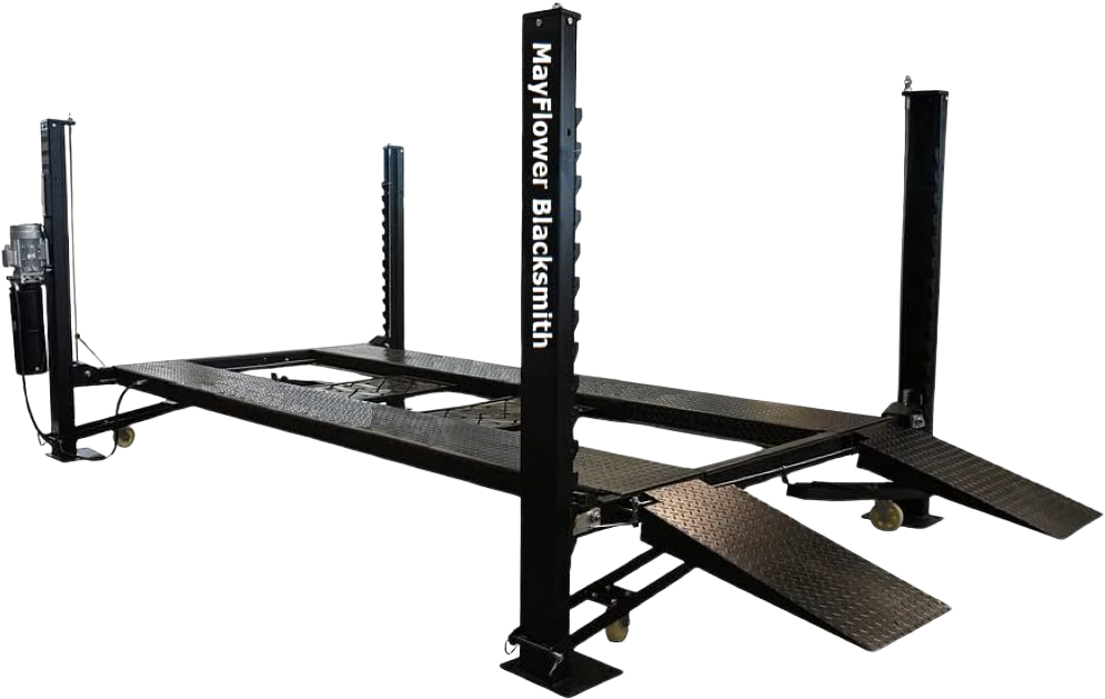 Mayflower Tools Blacksmith Heavy Duty Four Post Car Lift Extra Length and Height Pro8000XLH New