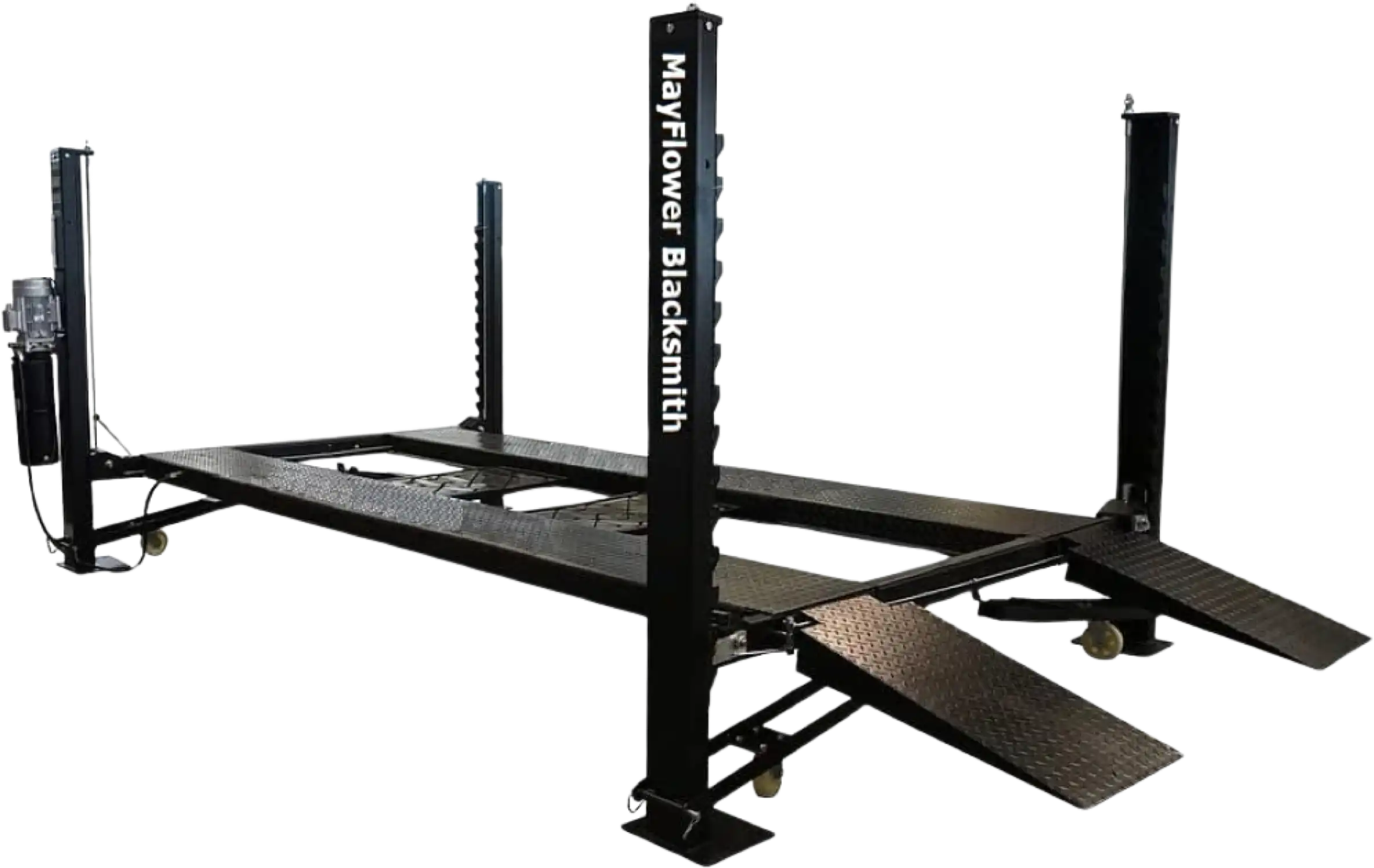 Mayflower Tools Blacksmith Heavy Duty Four Post Car Lift Extra Length and Height Pro8000XLH New