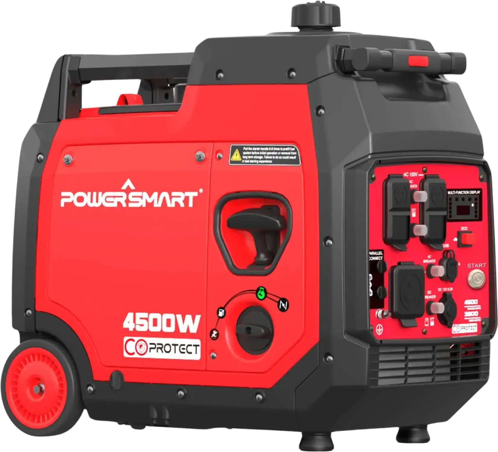 Powersmart PS5045CE Inverter Generator 3600W/4500W Low THD Parallel and RV Ready with CO Detect 4 Stroke Gas Electric Start New