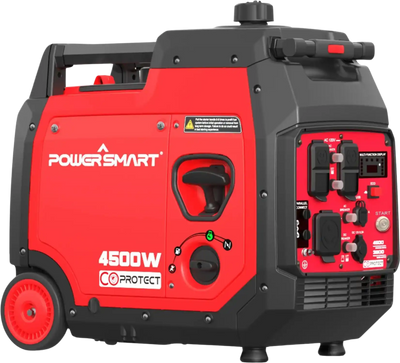 Powersmart PS5045CE Inverter Generator 3600W/4500W Low THD Parallel and RV Ready with CO Detect 4 Stroke Gas Electric Start New