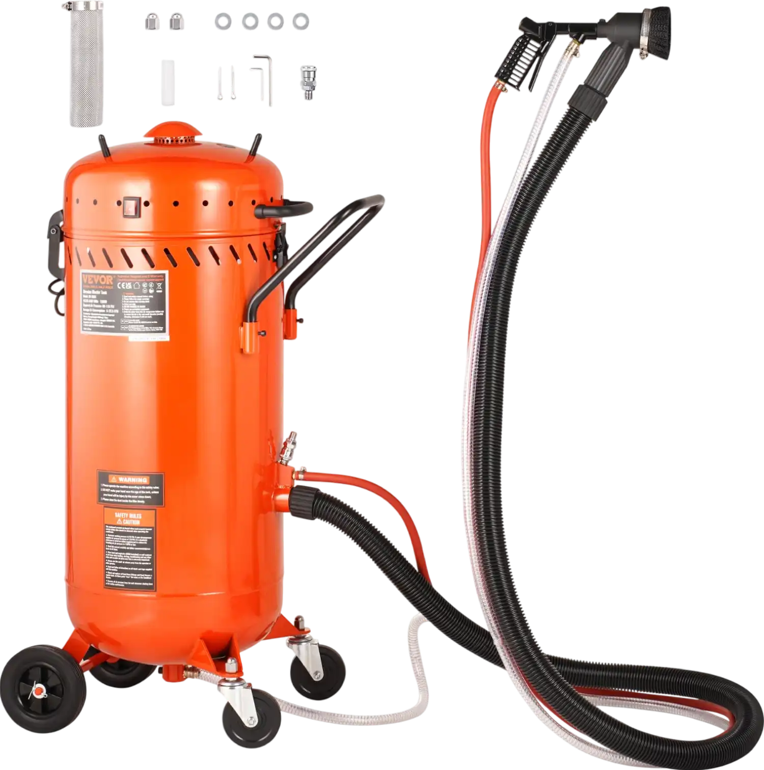 Vevor Sand Blaster Vacuum 28 Gal 1200W Dustless Sandblaster 60-110 PSI Heavy-Duty Abrasive Machine New