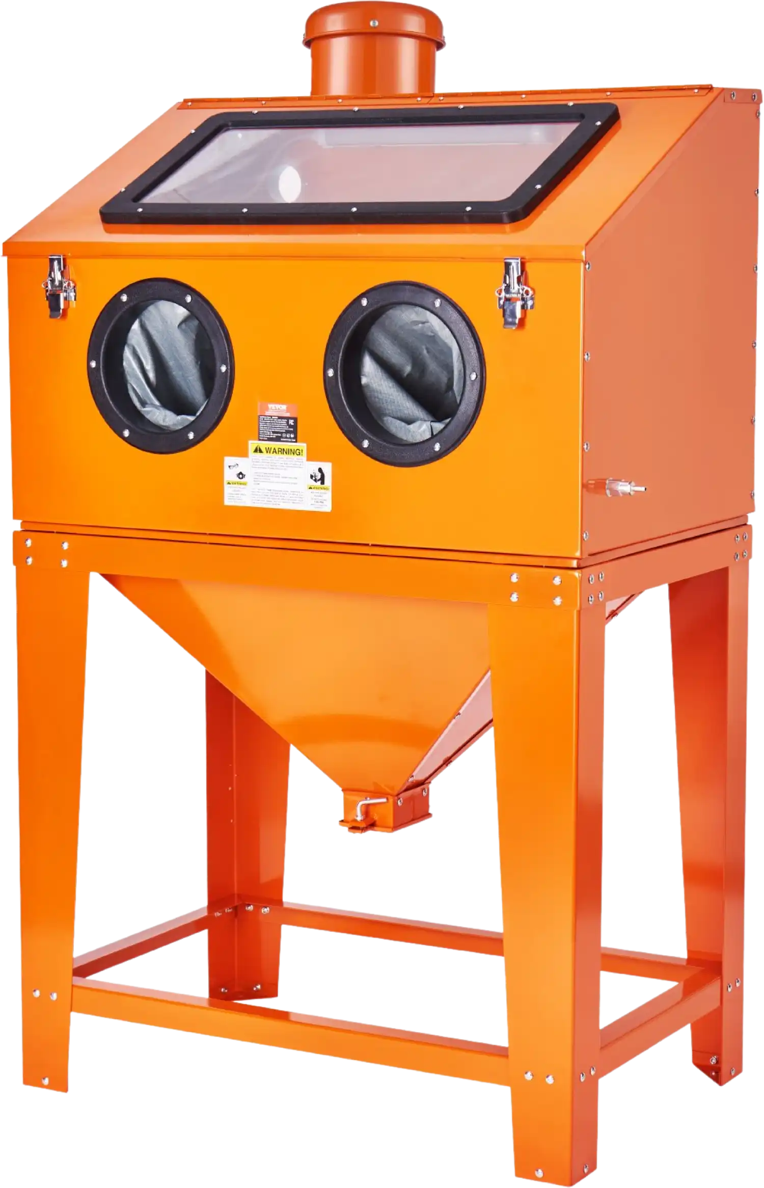 Vevor Sandblasting Cabinet 90 Gal with 1.8 Gal. Dust Collection System 40-120 PSI Heavy Duty Blasting Gun New