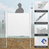 Vevor Outdoor Privacy Screens 50" x 50" Horizontal Vinyl Fence 3-Panel Enclosure New
