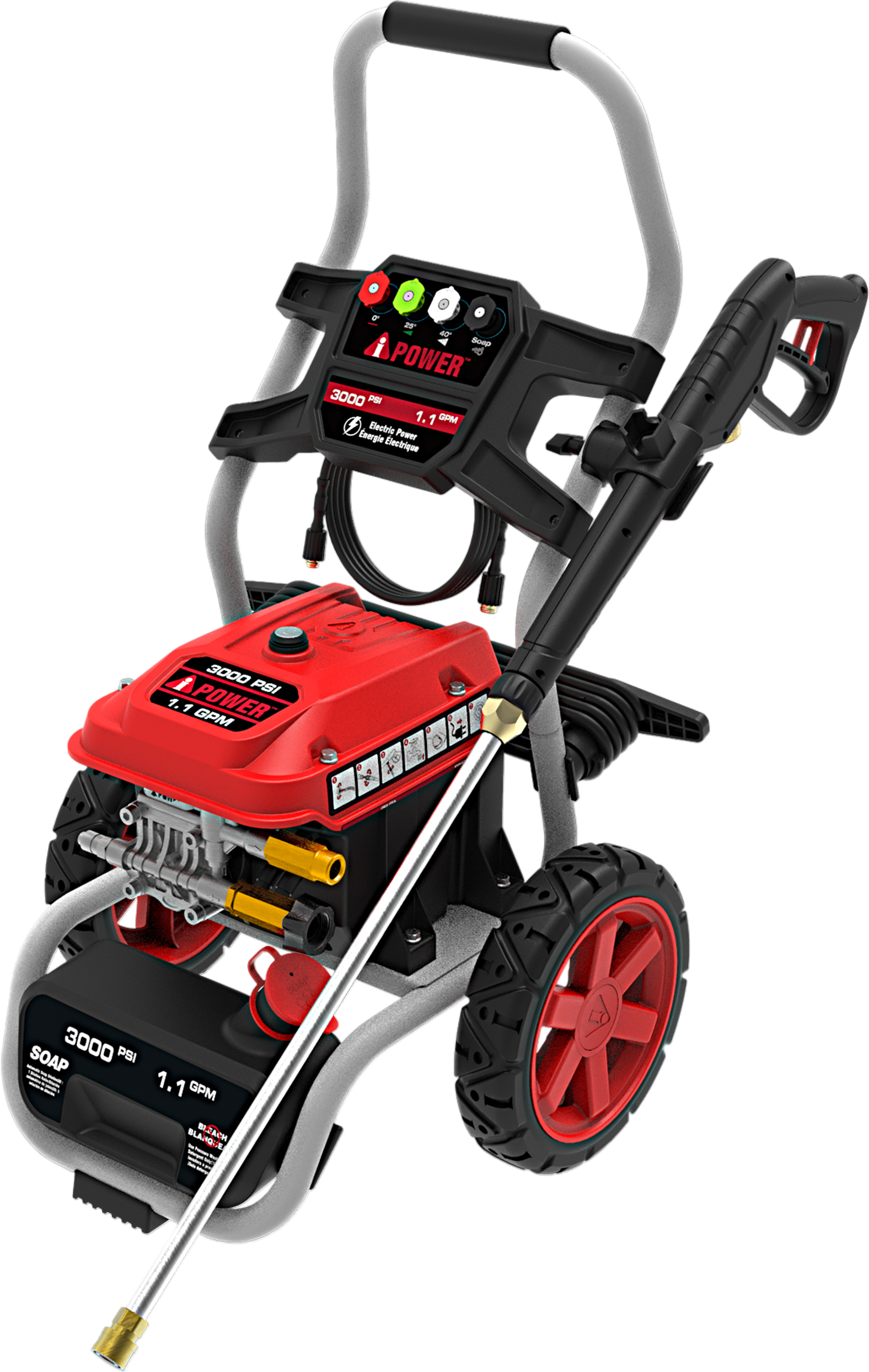 A-iPower PWE3000 Electric Pressure Washer 3000 PSI at 1.1 GPM New