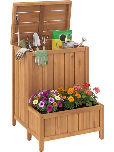 Costway Package Delivery Box with Planter Box 99325647 New