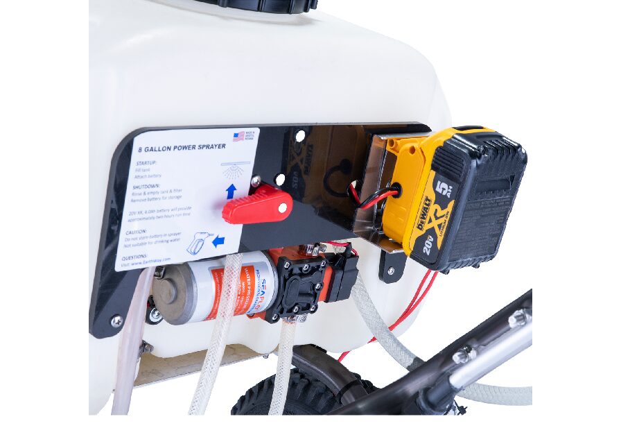 Earthway 90309 Push Sprayer 8 Gallon with Hose Battery Operated 12V New