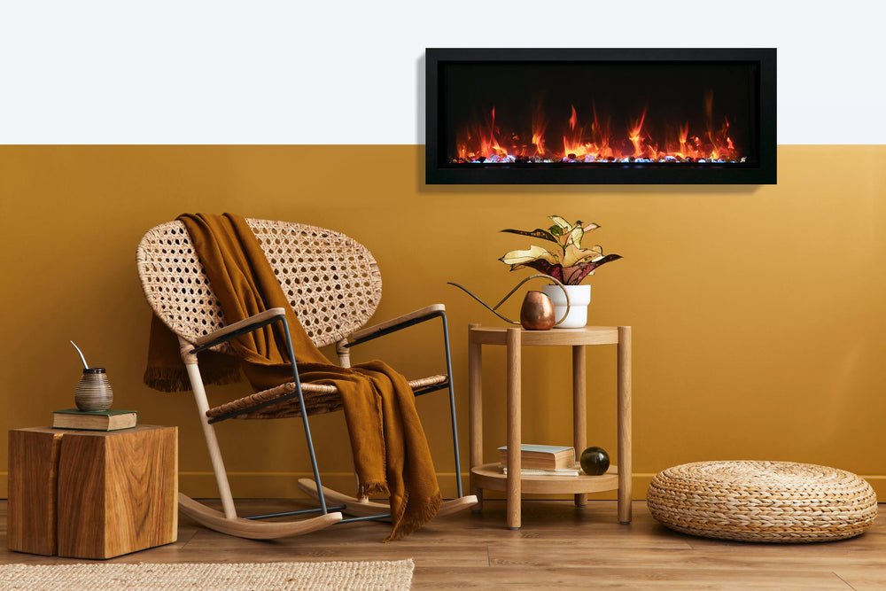 Amantii BI Extra Slim Smart Electric Fireplace 40" Panorama Series Open Box