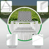 Outdoor adjustable patio chaise lounge chair with a sturdy metal frame, non-slip foot pads, and 6-level adjustable.