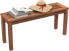 2-Seater Patio Backless Dining Bench with Breathable Slatted Seat