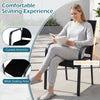 Stackable outdoor armchair with inclined backrest and wide seat, featuring breathable mesh fabric for comfort and.