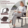 Stackable outdoor armchair with inclined backrest and wide seat, made of breathable mesh fabric for patio comfort.