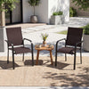 Patio Dining Chairs Set of 2/4/6 Stackable Outdoor Armchairs-Set of 2 - Gallery View 1 of 6