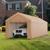 10 x 20 Feet Portable Garage Tent Carport with Galvanized Steel Frame-with Sidewall - Gallery View 1 of 8