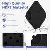 20-inch sand-black patio umbrella base made of HDPE material, featuring a sturdy design for stability in windy.