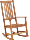 Patio Rocking Chair Ergonomic High-Back Outdoor Rocker with Smooth Rocking Base