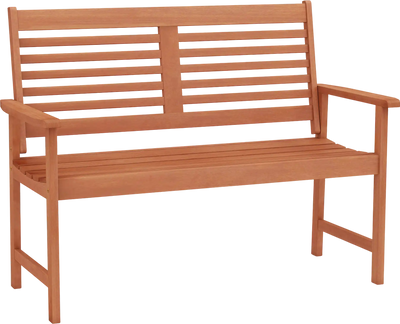 Costway Patio Solid Wood Outdoor 2-Seat Loveseat Bench Inclined Backrest Slatted Seat 718946325 New