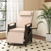 Patio Wicker Recliner Chair with Adjustable Backrest and Footrest-Brown - Gallery View 1 of 8
