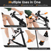Pedal exerciser with adjustable resistance for arm and leg workouts, featuring resistance bands and LCD display for.