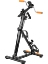 Pedal exerciser with adjustable resistance and strong suction cups, designed for versatile arm and leg workouts and.