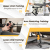 Pedal exerciser with adjustable handgrip for seniors, featuring 4 exercise modes and 9-level adjustable height for.