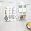 Pegboard Combination Kit wall organizer with hooks and magnets, ideal for kitchenware and personalized storage.