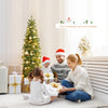 Pencil Christmas tree with 180 warm white and multi-color LED lights, perfect for festive indoor decoration.