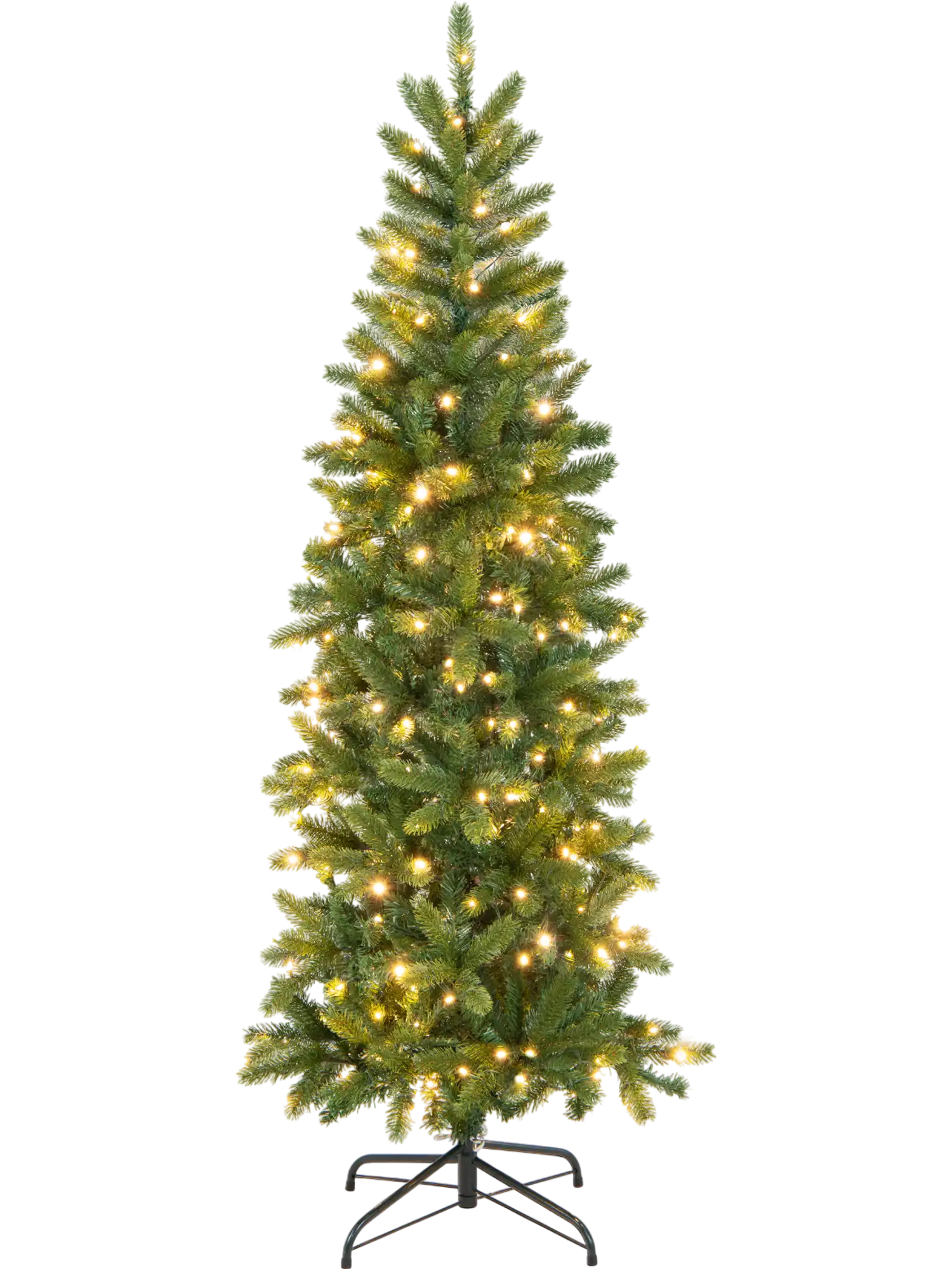Costway Pencil Christmas Tree 180 Warm White & Multi-Color LED Lights 27395864 New