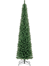 Pencil Christmas tree with 671 branch tips and warm LED lights, ideal for festive home or office decoration.