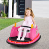 12V Electric Kids Ride On Bumper Car with Flashing Lights for Toddlers-Pink - Gallery View 1 of 13