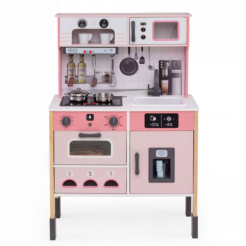 Play Kitchen for Kids with Lights and Sounds-Pink - Gallery View 1 of 1