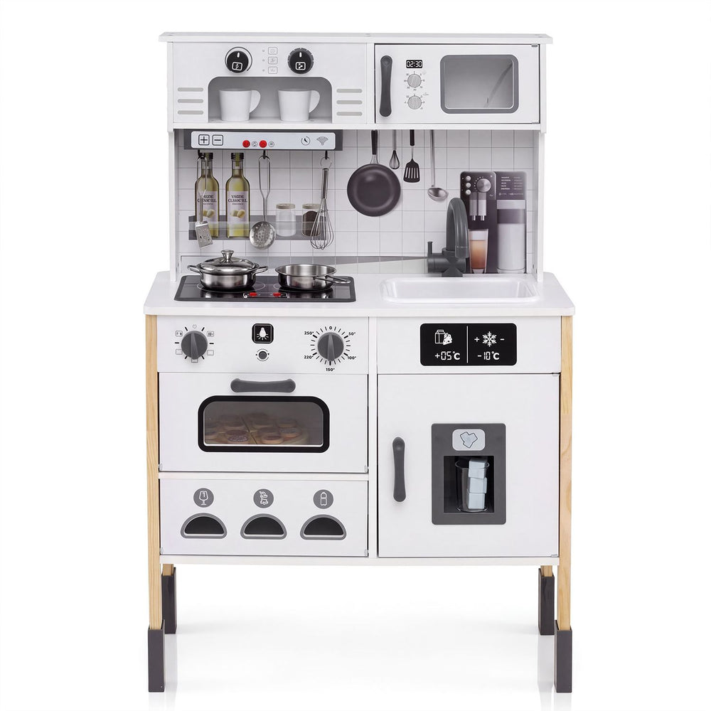 Play Kitchen for Kids with Lights and Sounds-White - Gallery View 1 of 1