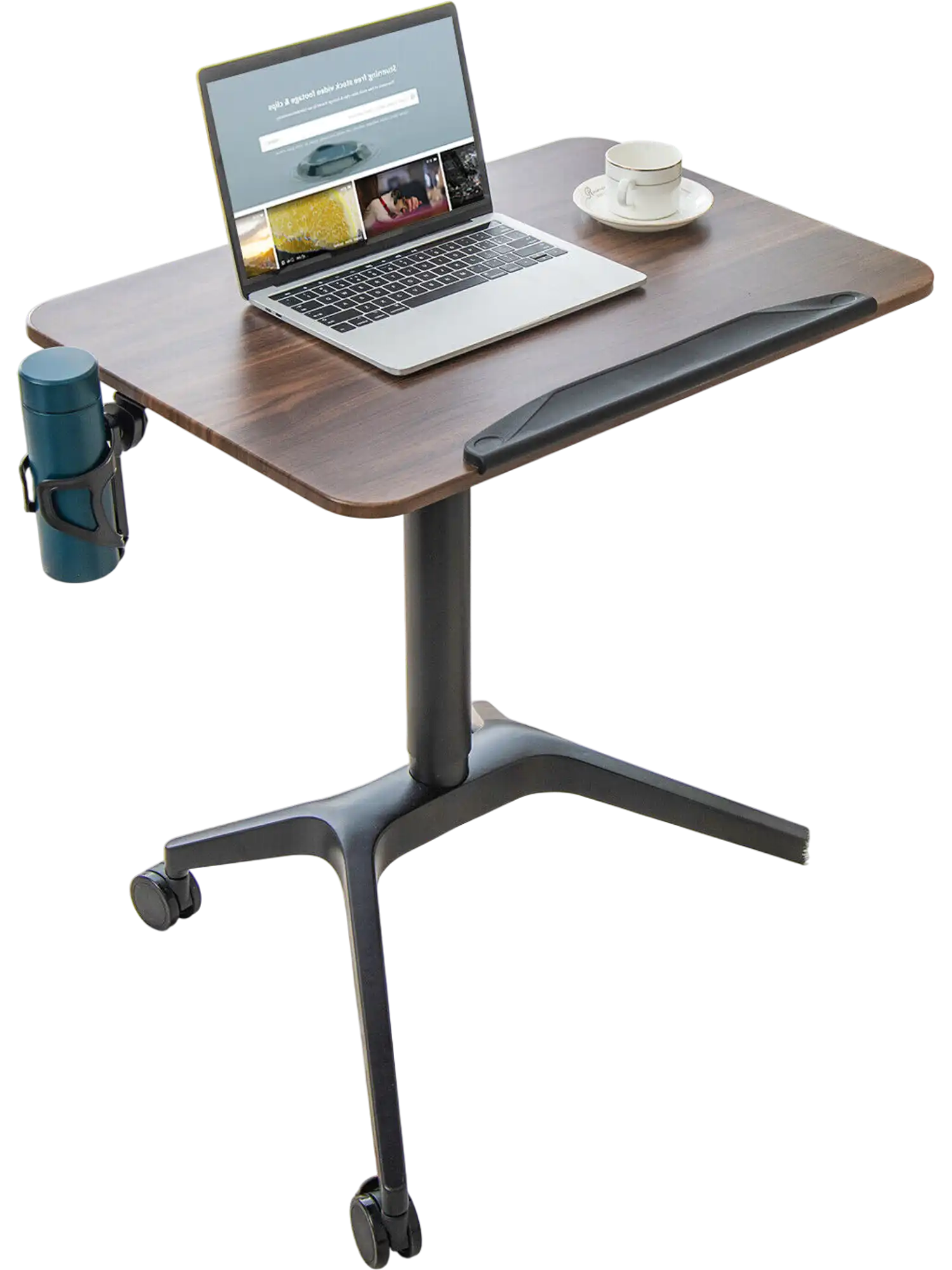 Costway Pneumatic Standing Desk Anti-Fall Baffle Cup Holder 91845362 New