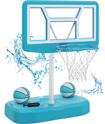 Costway Pool Basketball Hoop Set Water Games 2 Balls Pump 14270721 New