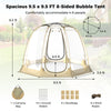 Spacious 8.5 x 8.5 FT pop-up bubble tent with transparent PVC walls, ideal for 5-6 people, perfect for outdoor.