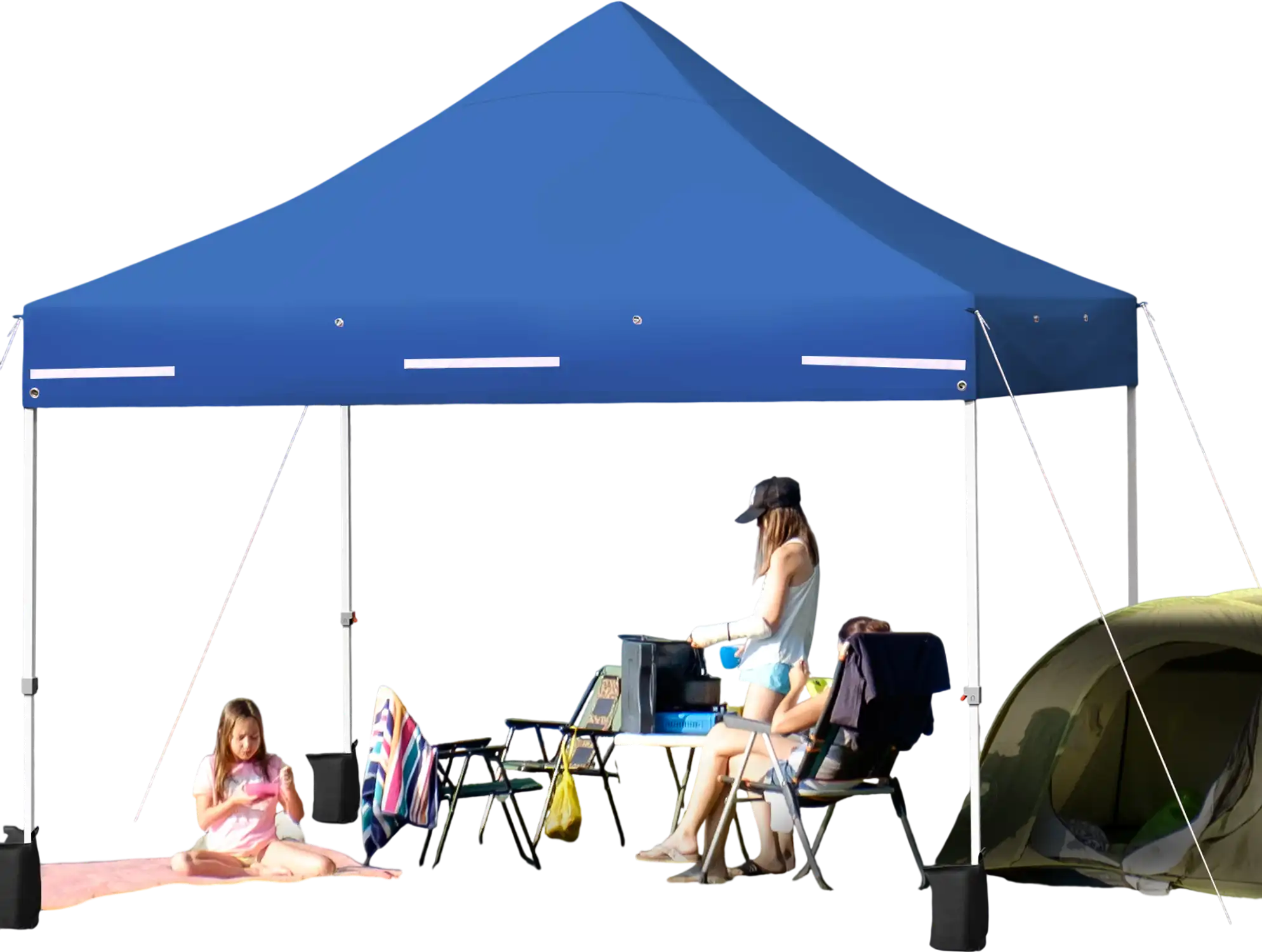 Costway 10' x 10' Pop-Up Gazebo Canopy Tent w/ 5 Removable Zippered Si