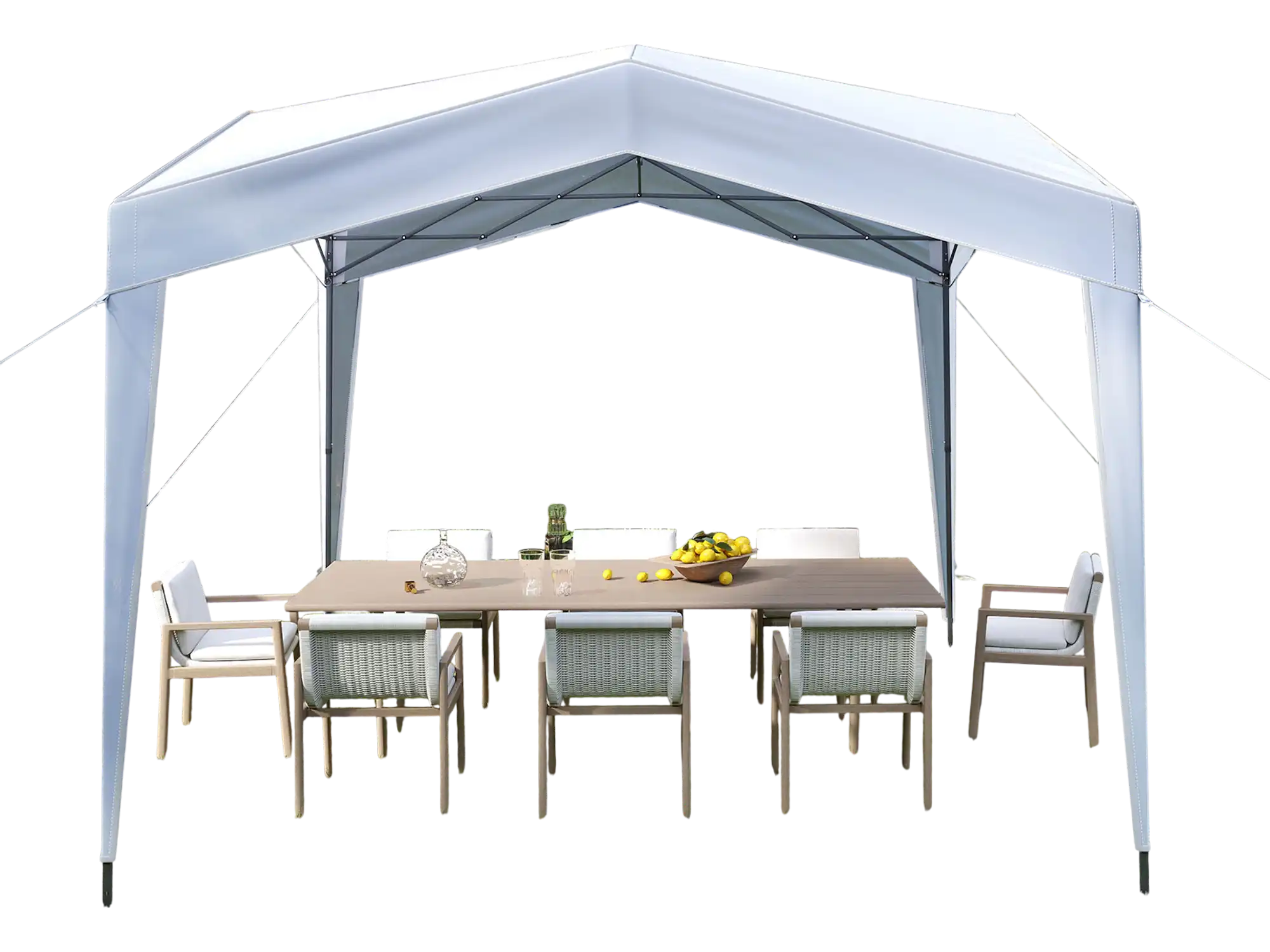 Costway Pop Up Canopy Tent White Portable Wheeled Bag 496512783 New
