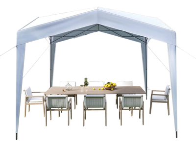 Costway Pop Up Canopy Tent White Portable Wheeled Bag 496512783 New