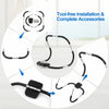 Portable AB trainer with headrest and foam handle, featuring tool-free installation and a lightweight design for easy transport.