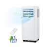 Portable 8000 BTU air conditioner with remote control, fan, and dehumidifier for efficient cooling in rooms up to 300.