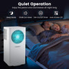 Portable air conditioner with 8200 BTU cooling capacity, featuring sleep mode and 24H timer for convenient use.
