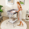 Portable Baby Changing Table with 3-Level Adjustable Height-Gray - Gallery View 1 of 10