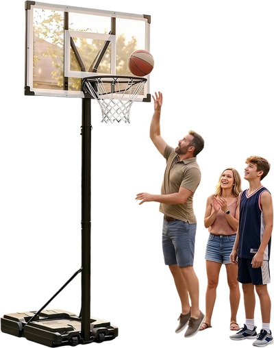 Costway Portable Basketball Hoop Adjustable 4.43-10' Height 81590347 New