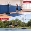 Portable basketball hoop with adjustable height and robust 44" backboard for indoor and outdoor play.