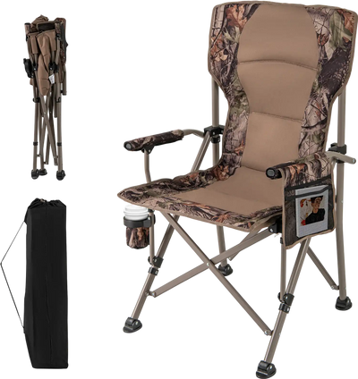 Costway Folding Camping Chair 400 lbs Support with Covers 33248308 New